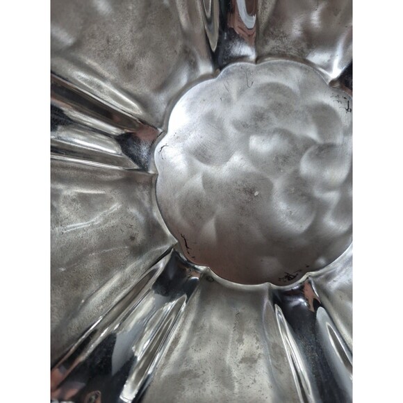 Vintage WMF Germany Ikora EP Silver Plate Floral Footed Serving Bowl 11” - Picture 10 of 16